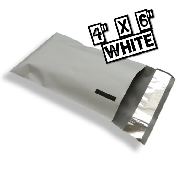 200 White Poly Mailers 4x6 - Picture 3 of 3
